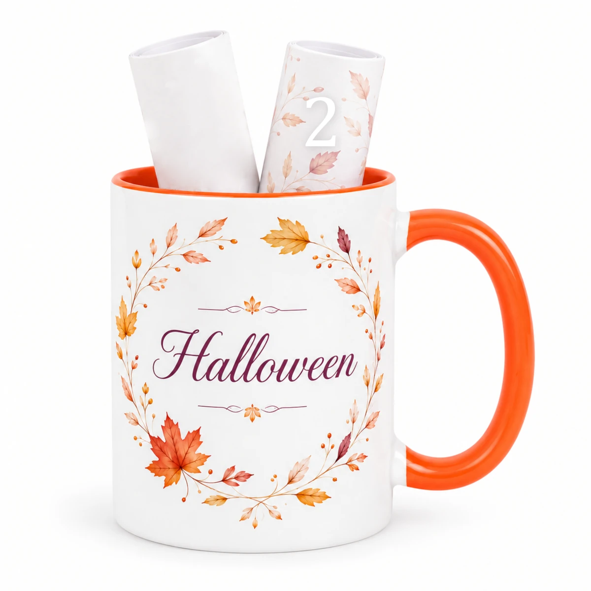 Pakiet obrazków do sublimacji na kubki o tematyce halloween i jesieni.