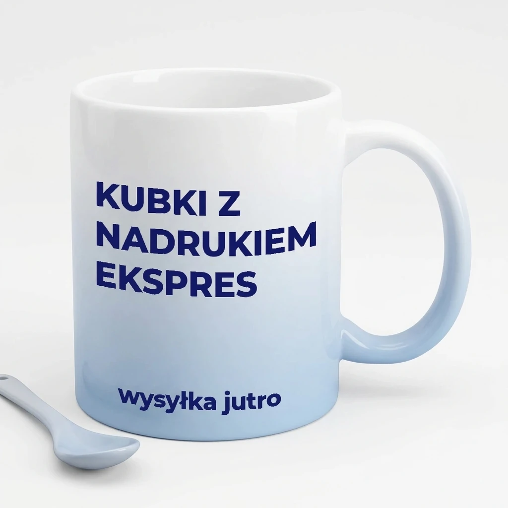 Kubki z nadrukiem ekspres. Wysyłka 24h - jutro.