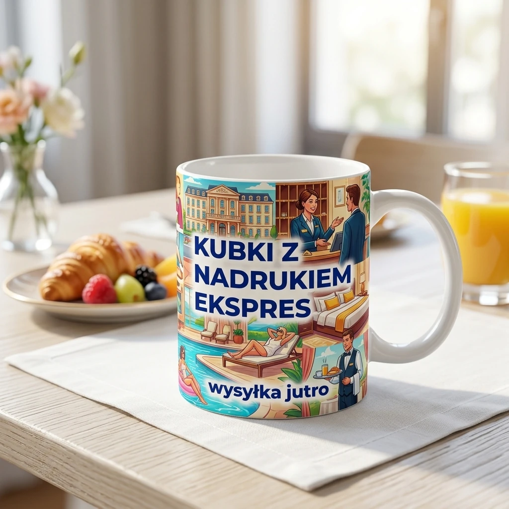 Kubki z logo ekspres.
