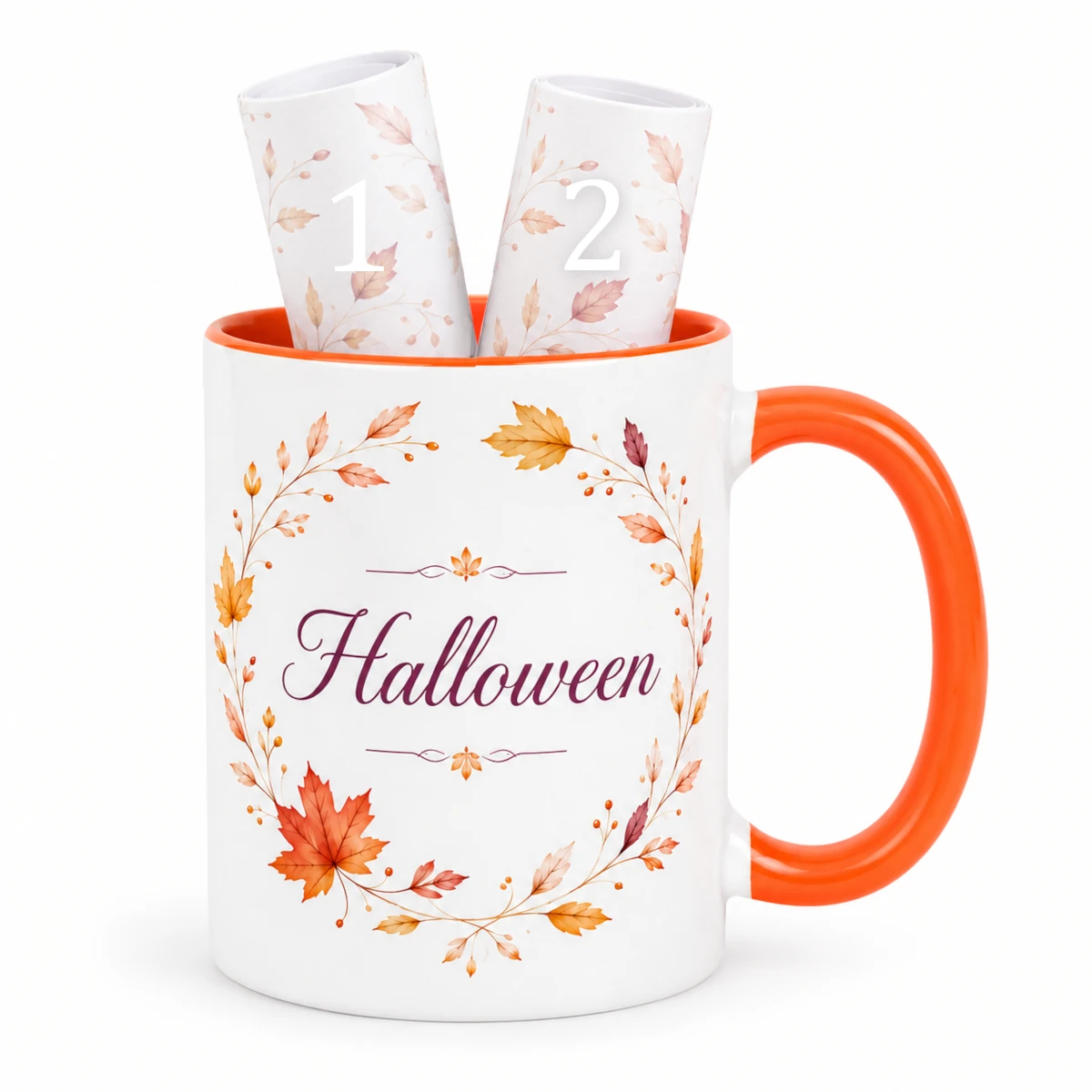 Pakiet 100 projektów graficznych na nadruk sublimacyjny kubki - halloween.