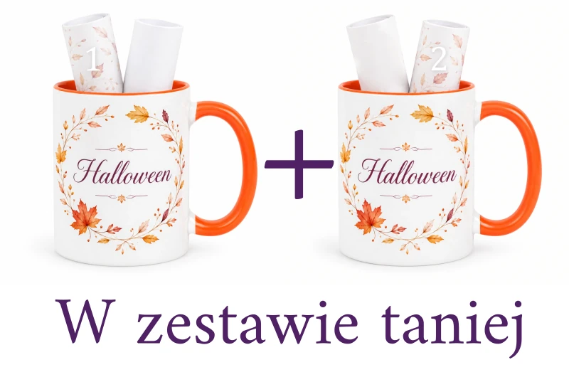 Zestaw grafik do sublimacji na halloween.